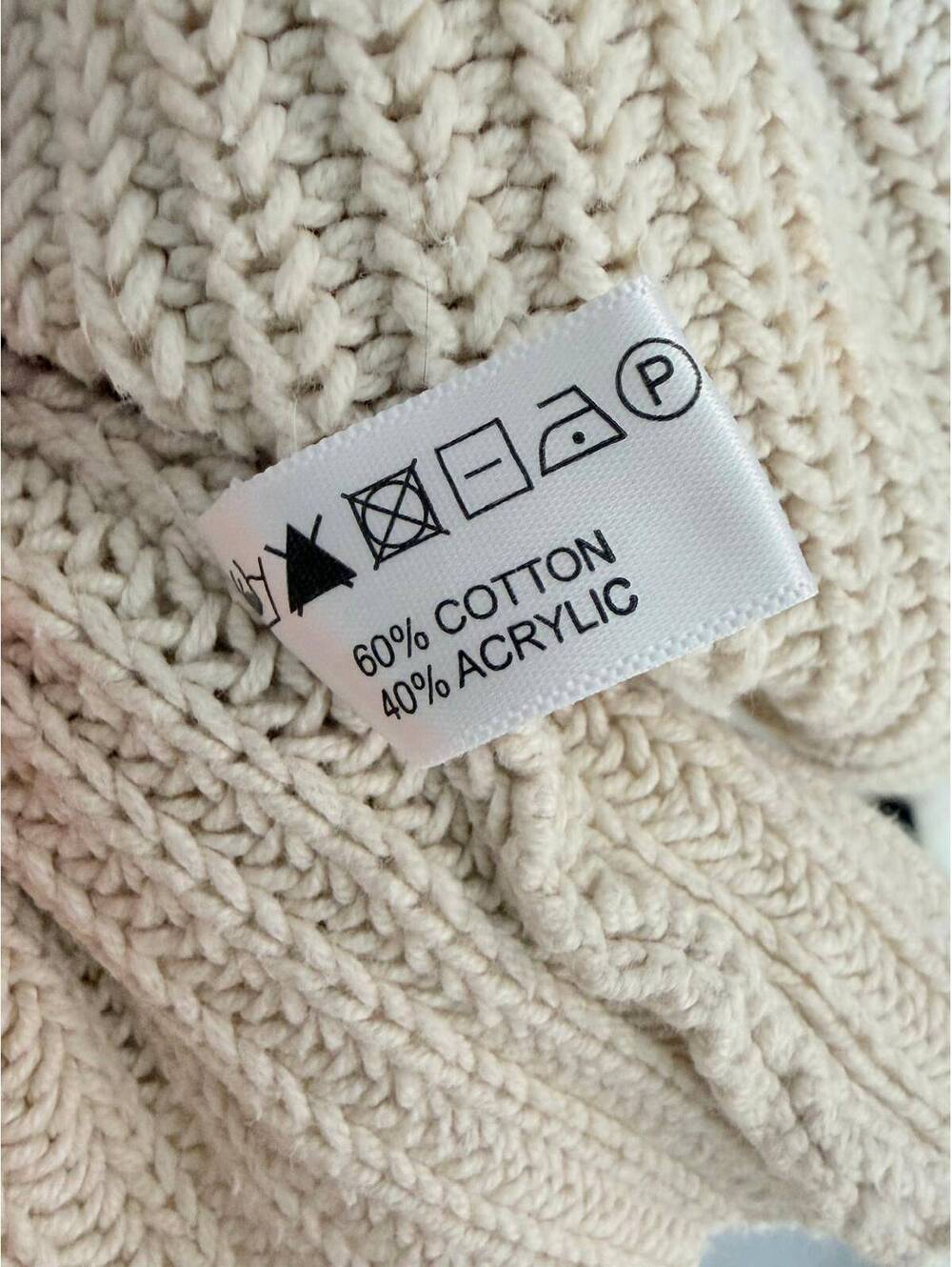 Lisa Todd XL Cream Quarter Zip Ribbed Knit Sweater Coral Zip Cozy Pullover - Picture 6 of 12